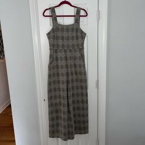 Free People Plaid Jumpsuit